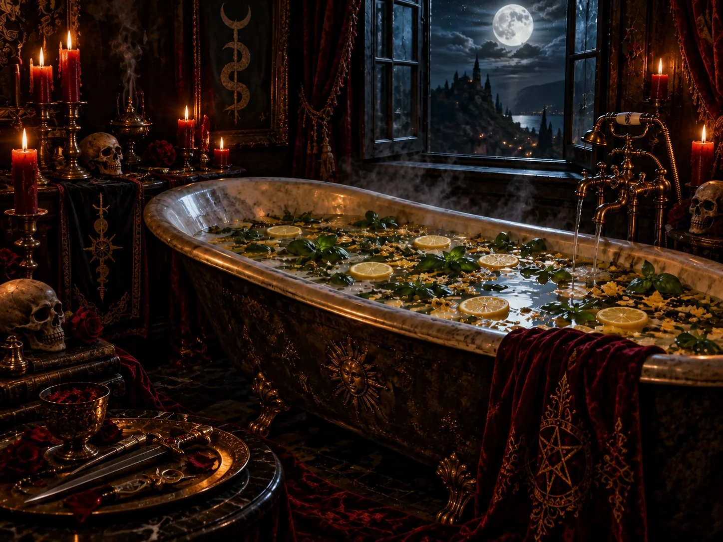 Citrine and Basil Abundance Bath