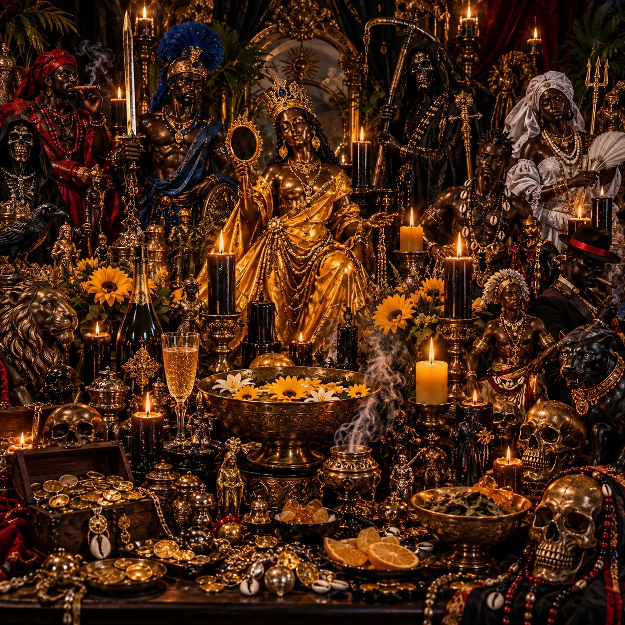 Desk Prosperity Altar Ritual