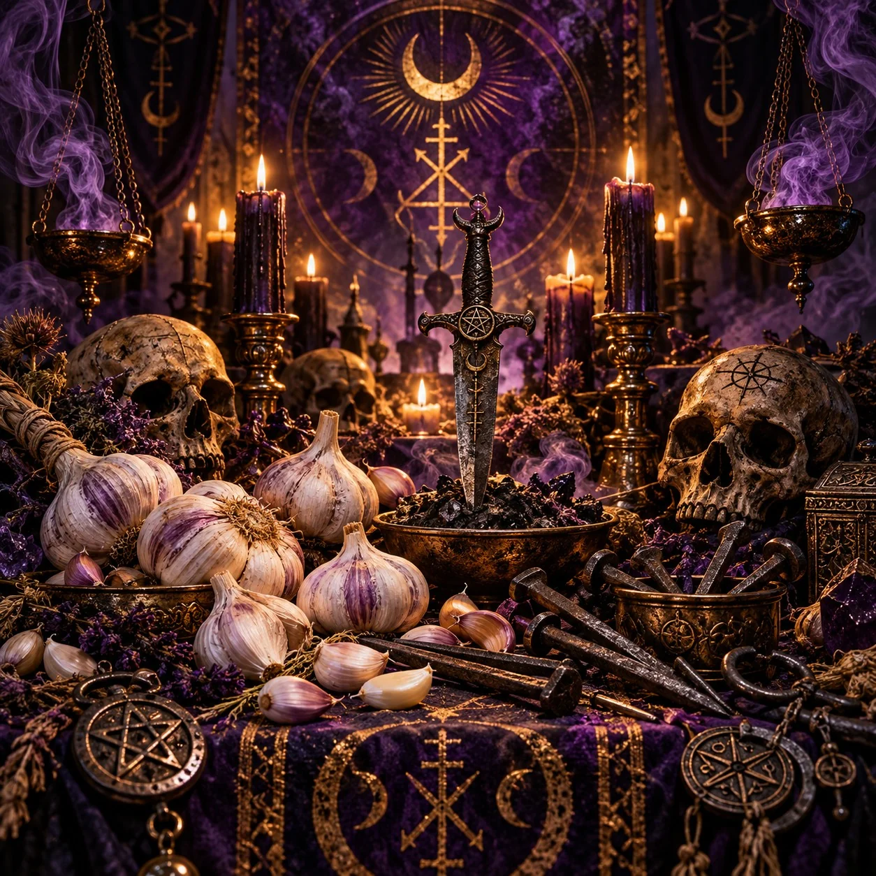 Garlic and Iron Banishing Ritual