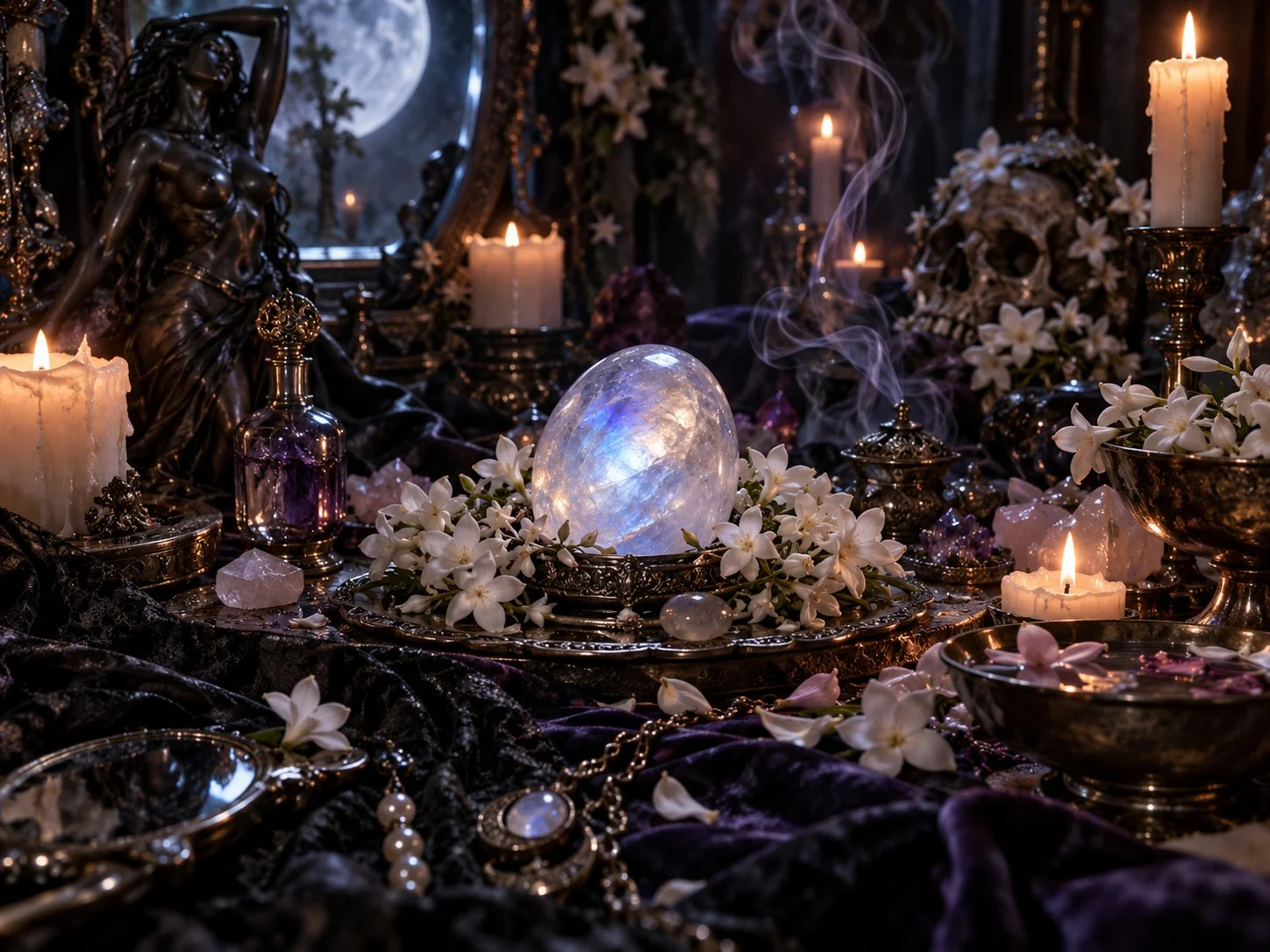 Jasmine and Moonstone Attraction Ritual