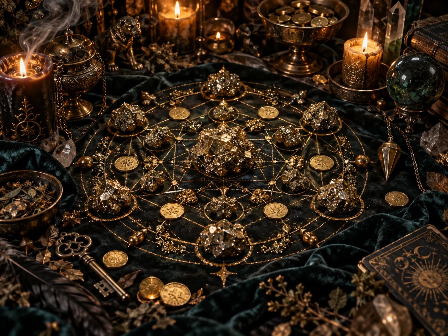 Pyrite Wealth Activation Grid