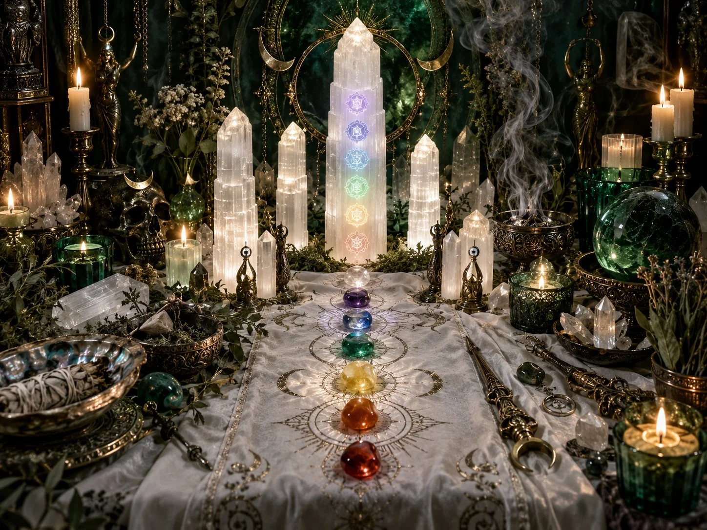 Selenite Chakra Balancing Ritual